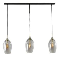 Hanglamp Lukaro kleur Smoke/Antiek Brons
