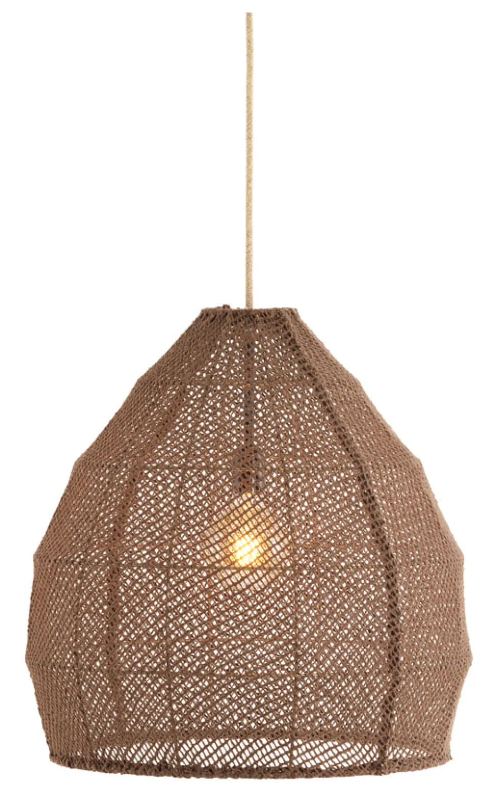 Hanglamp Makassar kleur Donkerbruin