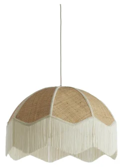 Hanglamp Malacia Raffia, kleur Crème
