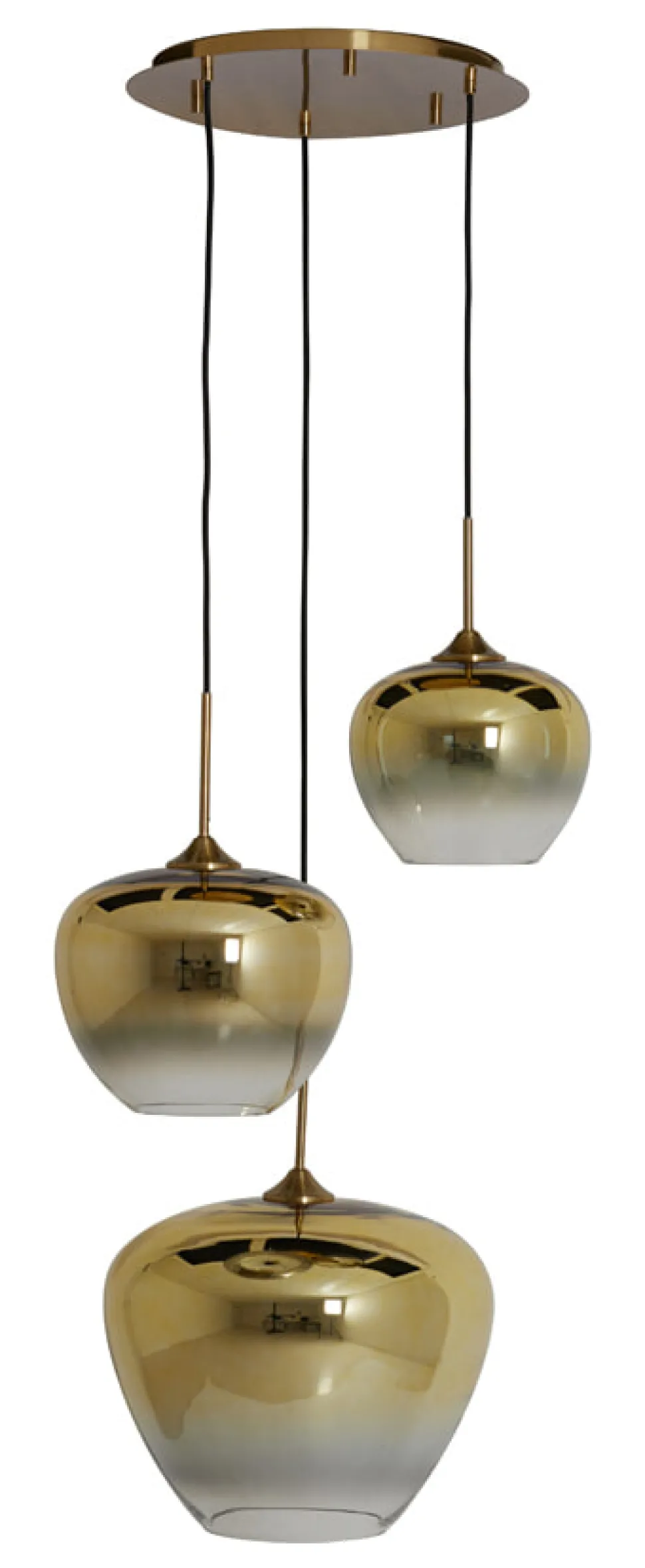 Hanglamp Mayson 3-lamps, kleur Goud