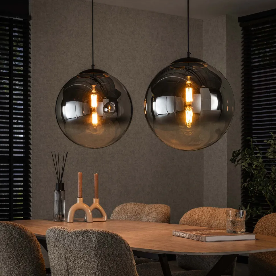 Hanglamp Nida Glas, 2-lamps