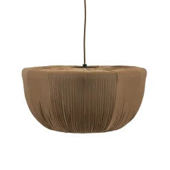 Hanglamp Nuvia Stof, kleur Bruin
