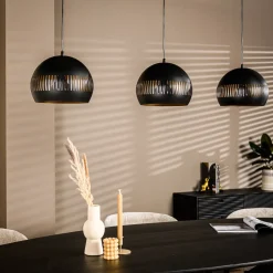 Hanglamp Rachel 3-lamps, kleur Zwart