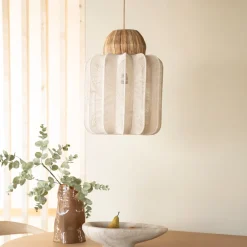 Hanglamp Reb Zeegras en katoen