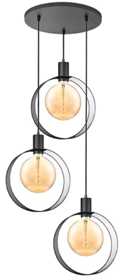 Hanglamp Ronda kleur Zwart
