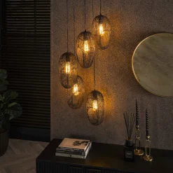 Hanglamp Shanay Wire, 5-lamps