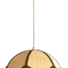 Hanglamp Sulina Raffia, kleur Naturel/Groen
