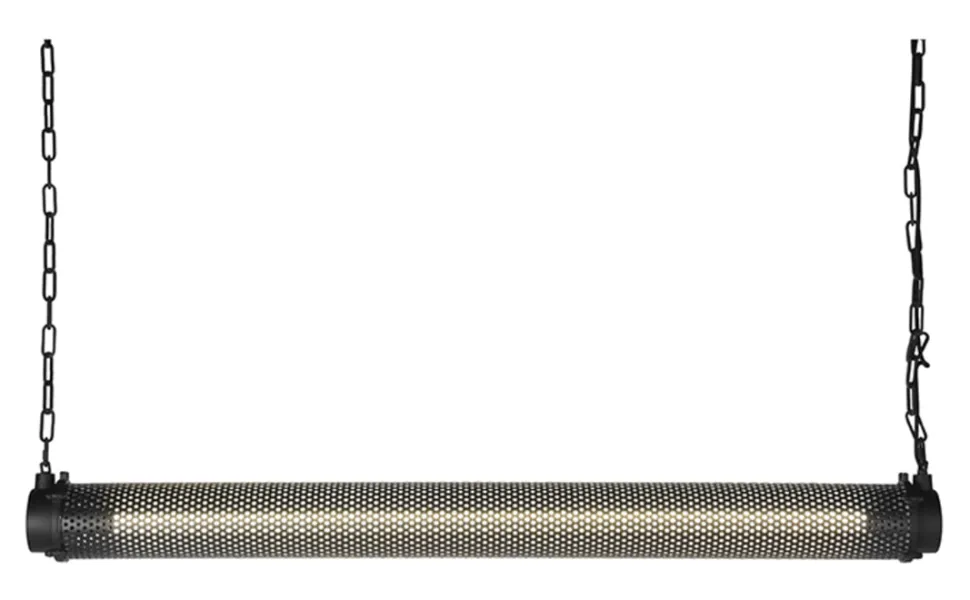 Hanglamp Tube, Metaal, 130cm, kleur Zwart