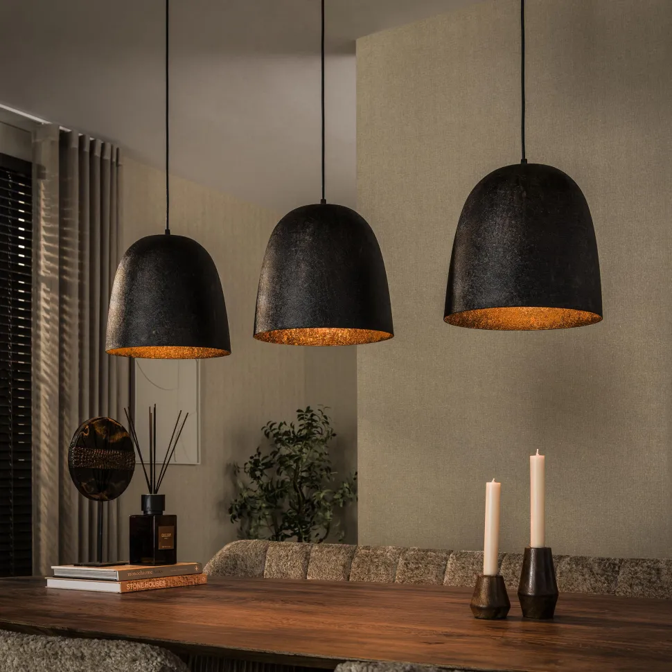 Hanglamp Watson 3-lamps, kleur Smoked Brown