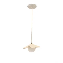 Hanglamp Wilara Eiken en glas