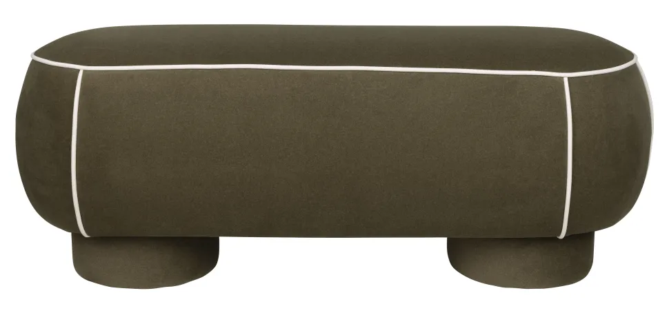 Hocker Jannetta 121 x 44cm, kleur Groen
