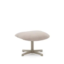 Hocker Jaspe Structuurstof, kleur Beige
