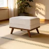 Hocker Kirstan Melva stof, kleur Beige