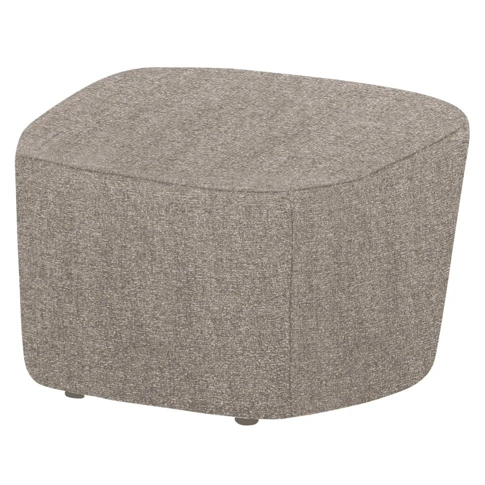Hocker Lofty Geweven stof, kleur Naturel