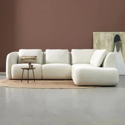 Hoekbank Cloud 285cm, Bouclé, kleur Off White