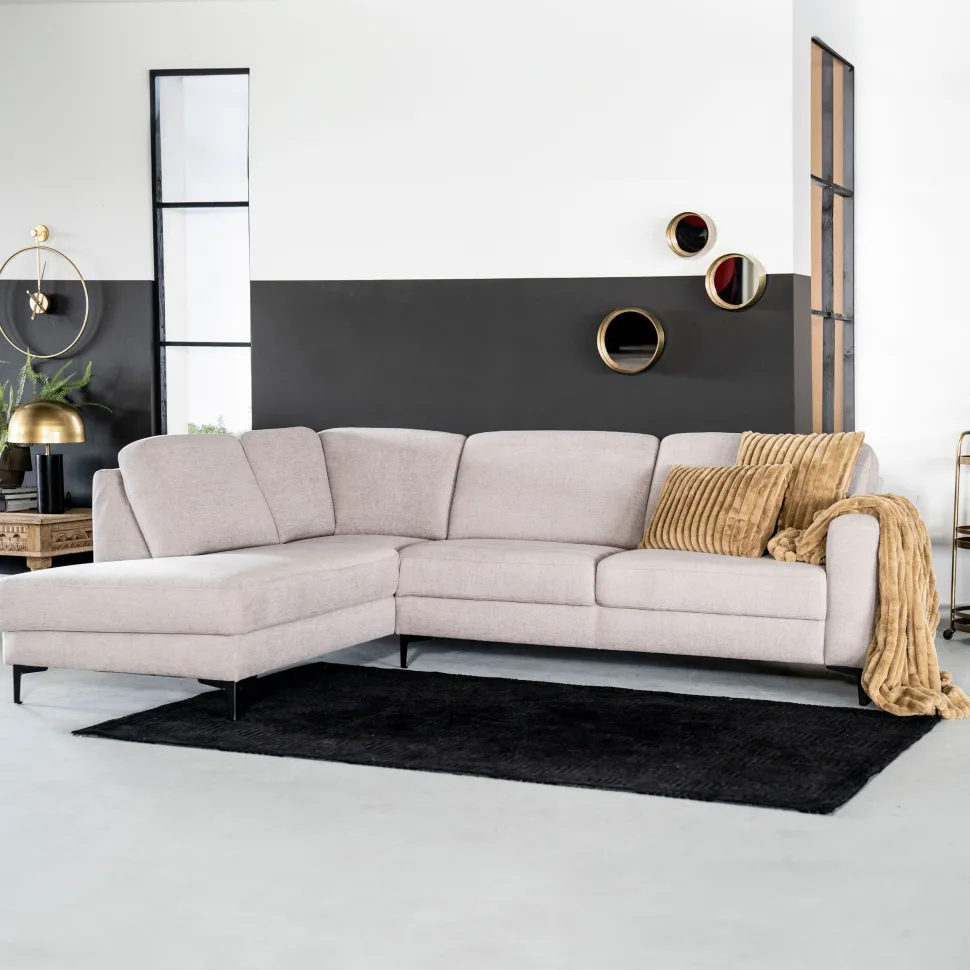 Hoekbank Felice kleur khaki