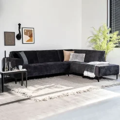Hoekbank Michelle Rechts, kleur Antraciet