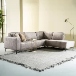 Hoekbank Michelle Velvet, kleur Lever