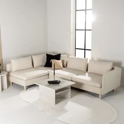 Hoekbank Sharen 295cm, kleur Beige