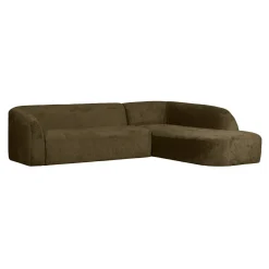 Hoekbank Sloping Rechts, Structure Velvet