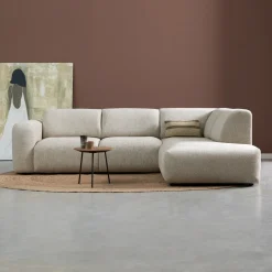 Hoekbank Soul 280cm, Chenille, kleur Naturel