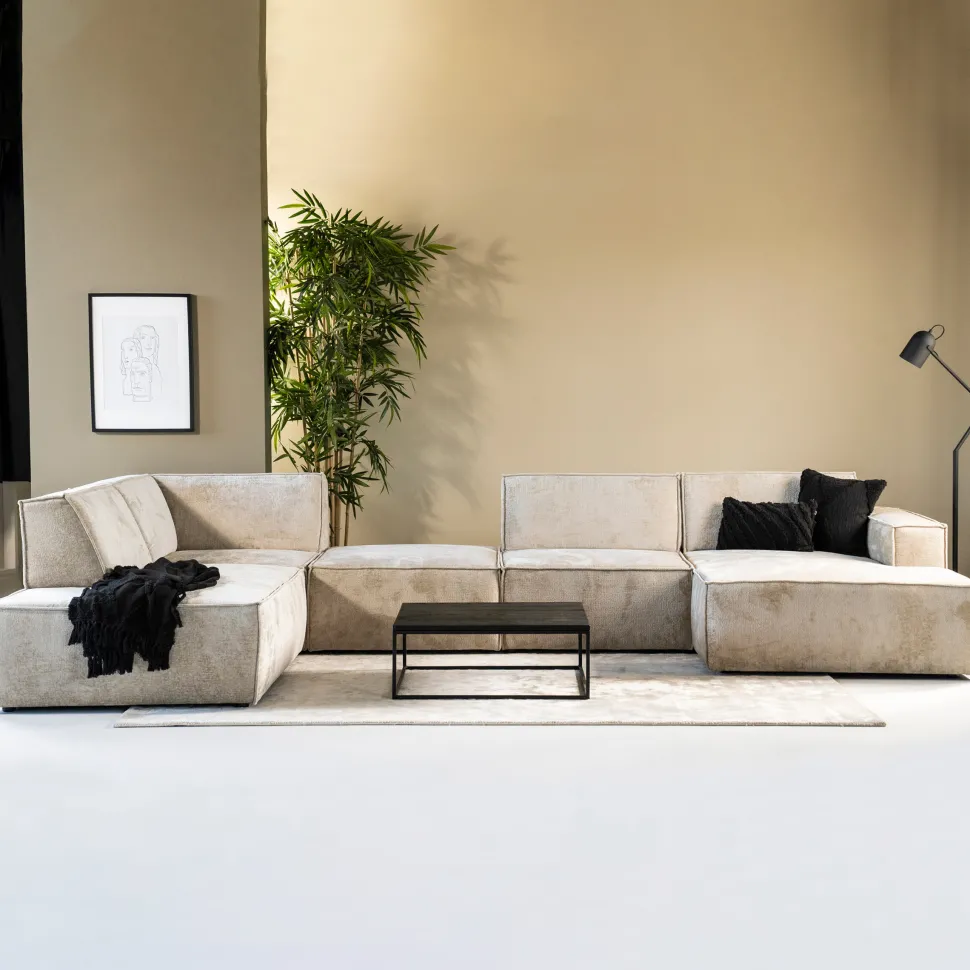 Hoekbank Tori 404cm, kleur Beige