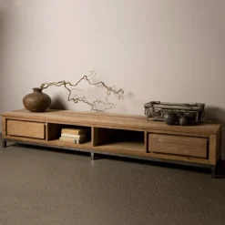 Industrieel TV-meubel Venetië met 2 laden