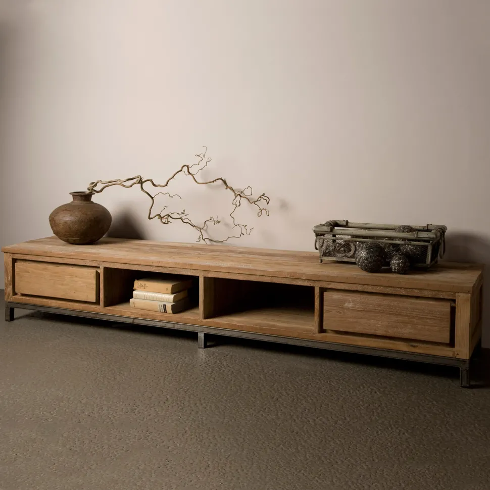 Industrieel TV-meubel Venetië met 2 laden