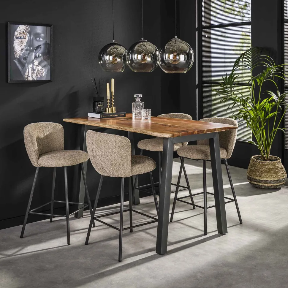 Industriele Boomstam Bartafel Judge 147 x 80cm