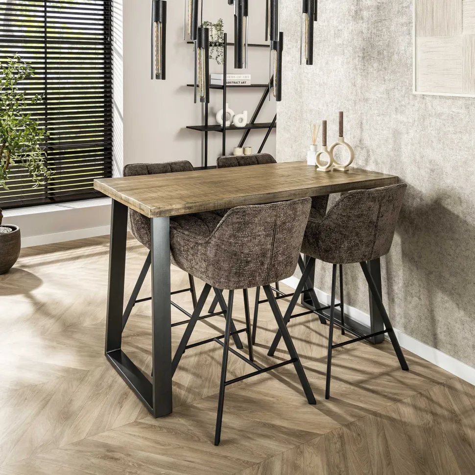 Industriële Bartafel Barbra 135 x 70cm