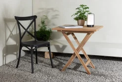 Inklapbare Bistrotafel Amberia Teakhout, 70 x 70cm