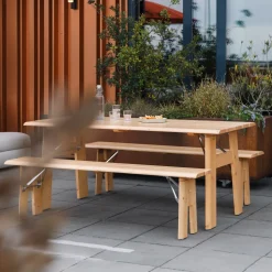 Inklapbare Picknickset Avenue Met tuintafel en 2 tuinbanken