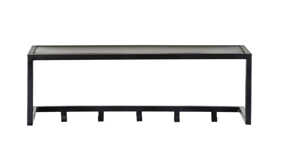 Kapstok Abby Met 5 haken, kleur Zwart