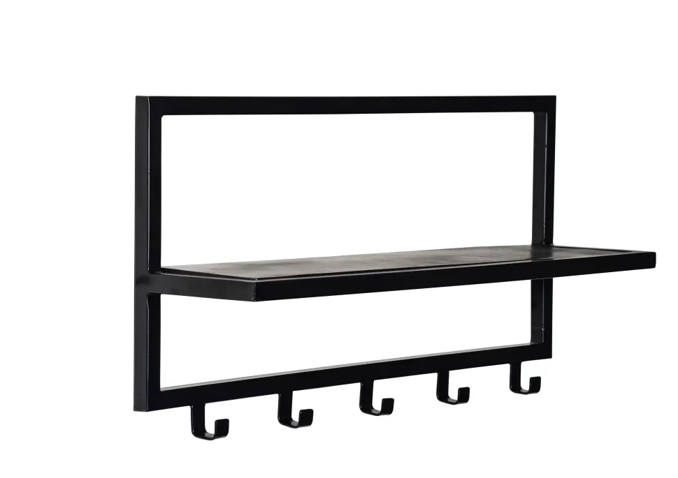 Kapstok Bono Mangohout, met 5 haken en plank