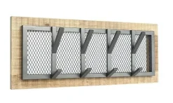 Kapstok Crude, Mangohout, 75 x 30 x 11cm