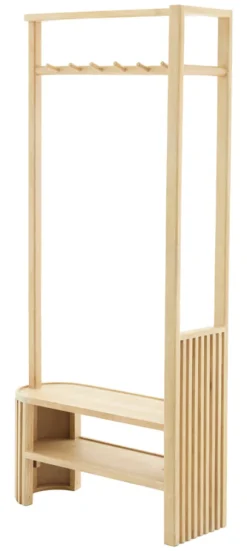 Kapstok Gaios Mangohout, 180 x 85cm, kleur Naturel