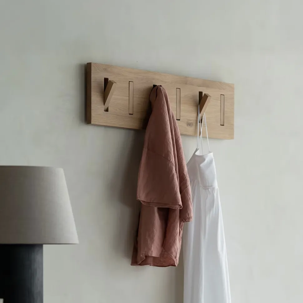 Kapstok Utilitile Eikenhout, Met 6 haken