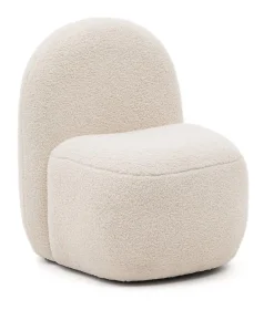 Kinderfauteuil Bucky Bouclé, kleur Wit