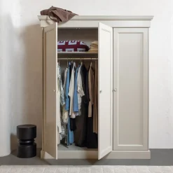 Kledingkast Olivia Grenenhout, 212 x 171cm, kleur Dust