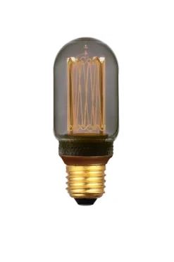 Kooldraadlamp Tarika 16cm, E27 8W, kleur Smoke, dimbaar