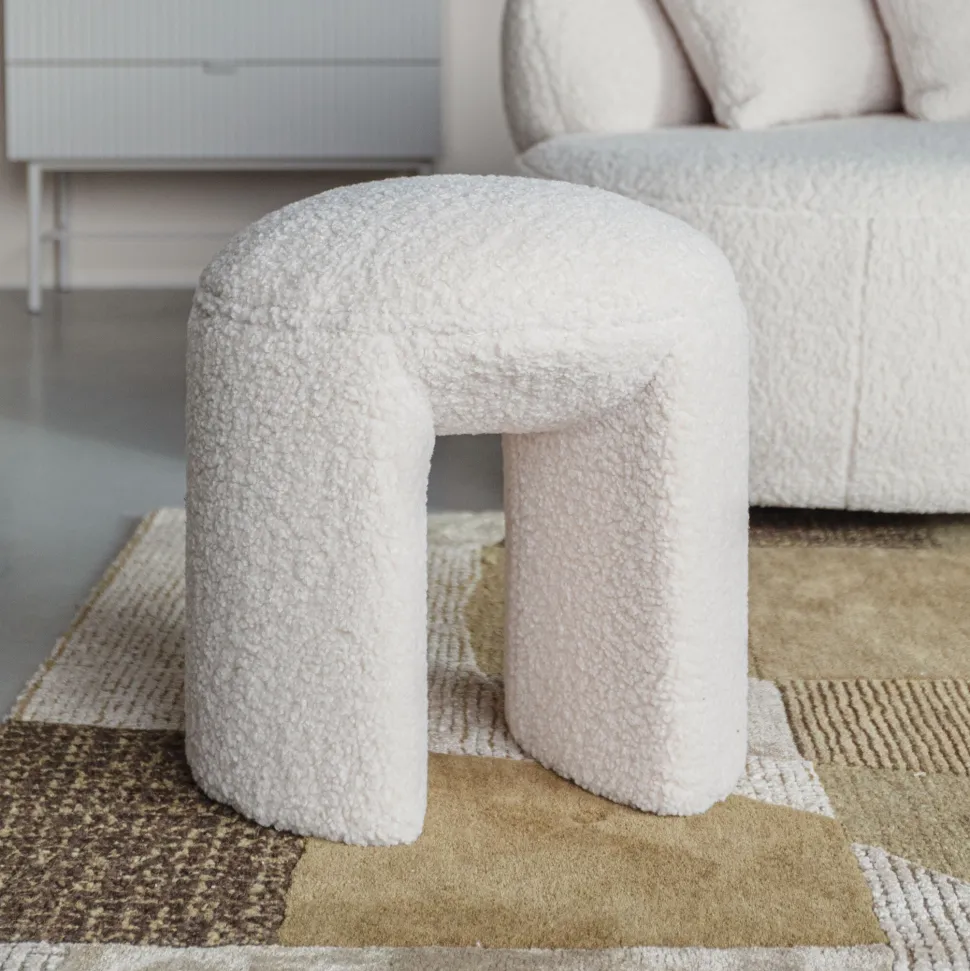 Kruk Cheron Teddy, kleur Wit