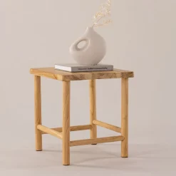 Krukje/Bijzettafel Santino Teakhout, 42 x 42cm