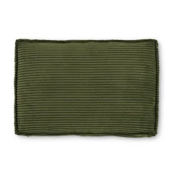 Kussen Blok Rib, kleur Donkergroen