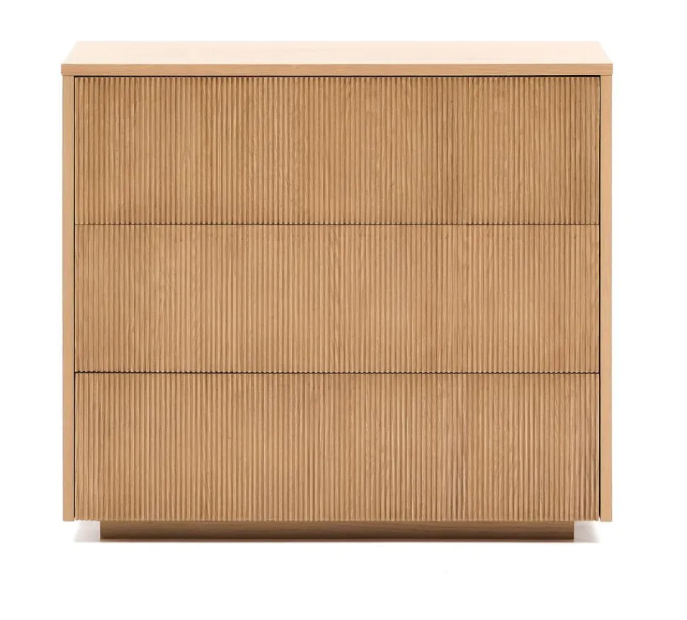 Ladekast / Commode Helvine Eiken, Met 3 laden