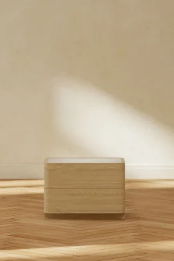 Ladekast / Dressoir Lotte Met 2 laden, 50cm, kleur Naturel