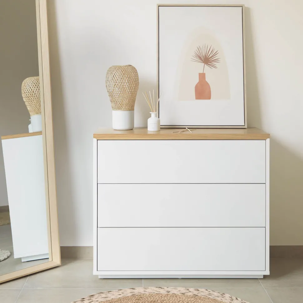 Ladekast Abilen Eiken, 90 x 75cm