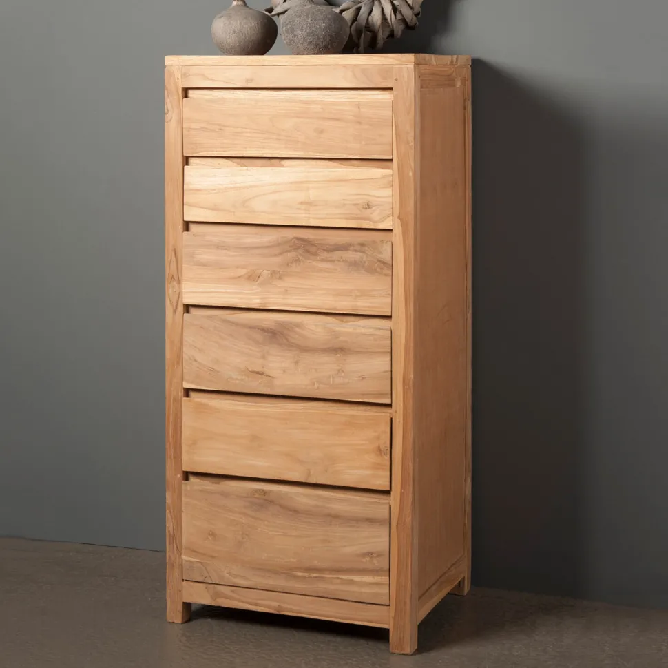 Ladekast Corona Teak met 6 laden