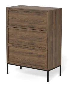 Ladekast Nakea Eikenlook, Met 3 laden