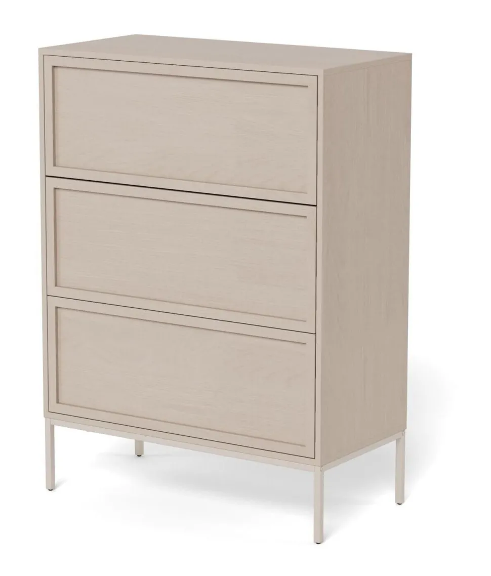 Ladekast Nakea Eikenlook, Met 3 laden