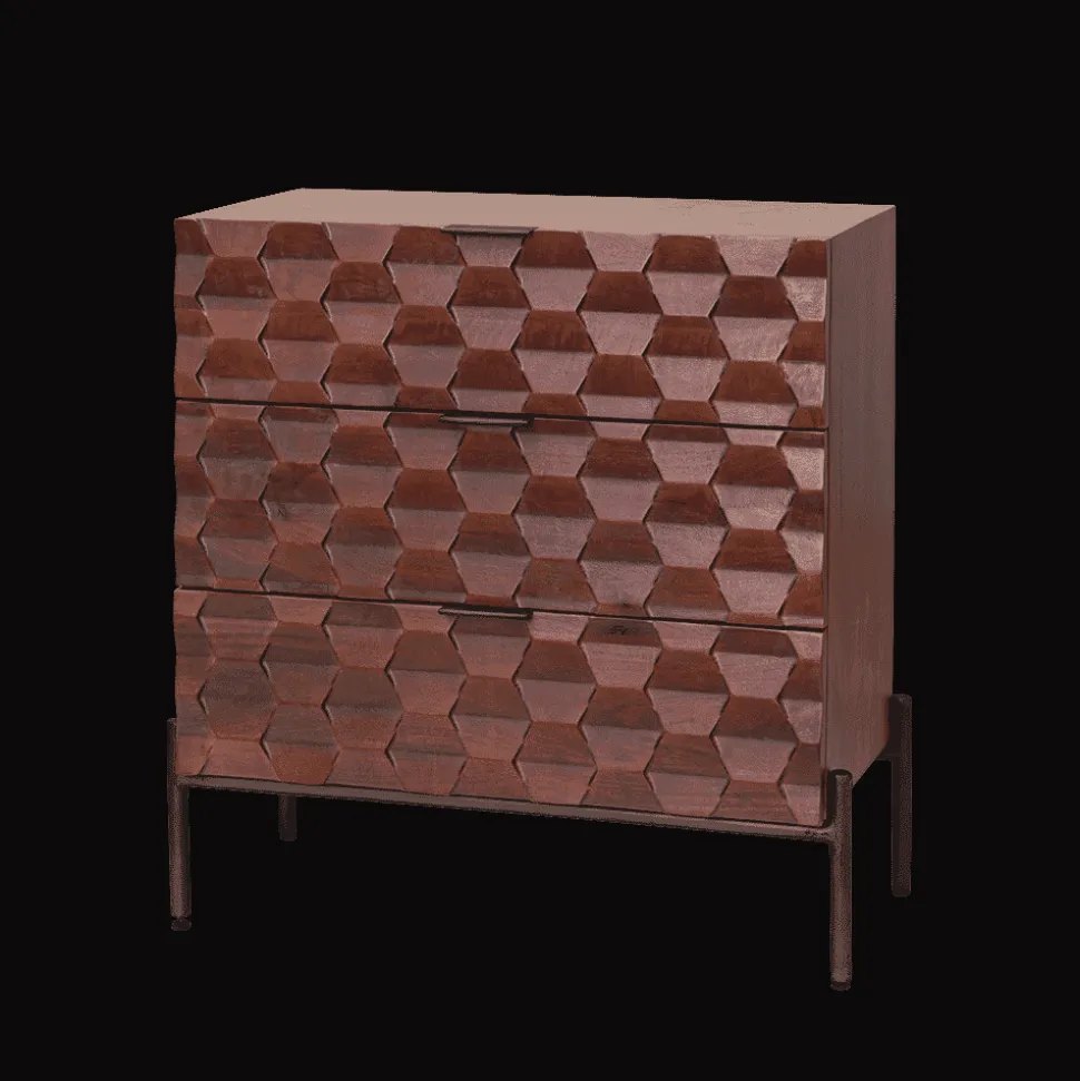 Ladekast Paola Mangohout, 80 x 75cm